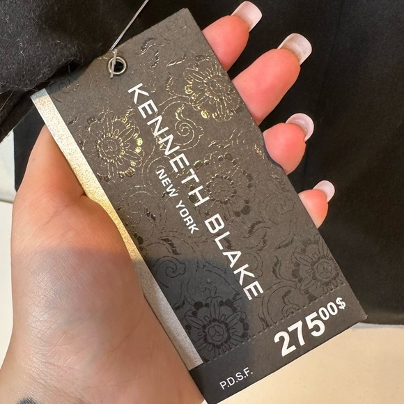 BNWT Kenneth Blake New York faux Fur collar Belted Coat - Picture 5 of 9